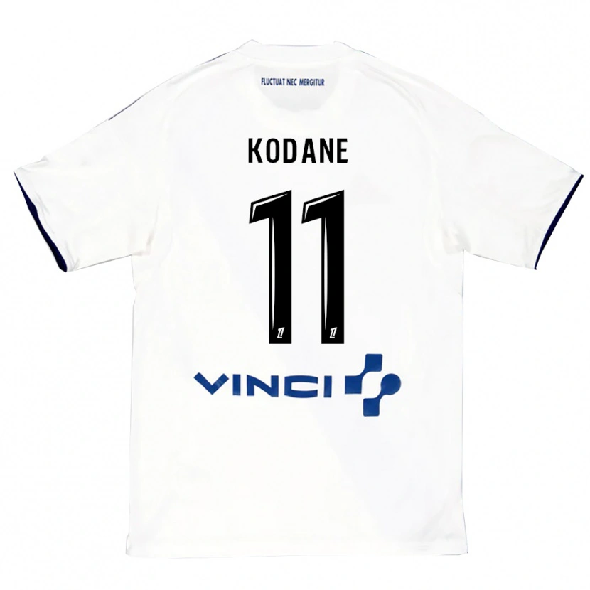 Danxen Dzieci Lionel Kodane #11 Biało-Niebieski Wyjazdowa Koszulka 2025/26 Koszulki Klubowe