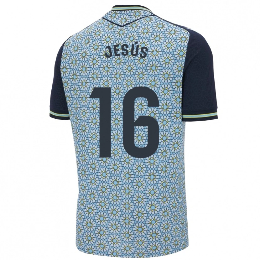 Danxen Dzieci Antonio Jesús #16 Niebiesko-Granatowy Wyjazdowa Koszulka 2025/26 Koszulki Klubowe