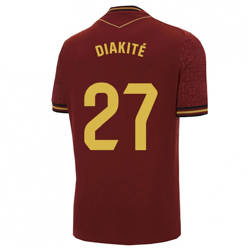 Danxen Dzieci Moussa Diakité #27 Bordowo-Złoty Wyjazdowa Koszulka 2025/26 Koszulki Klubowe