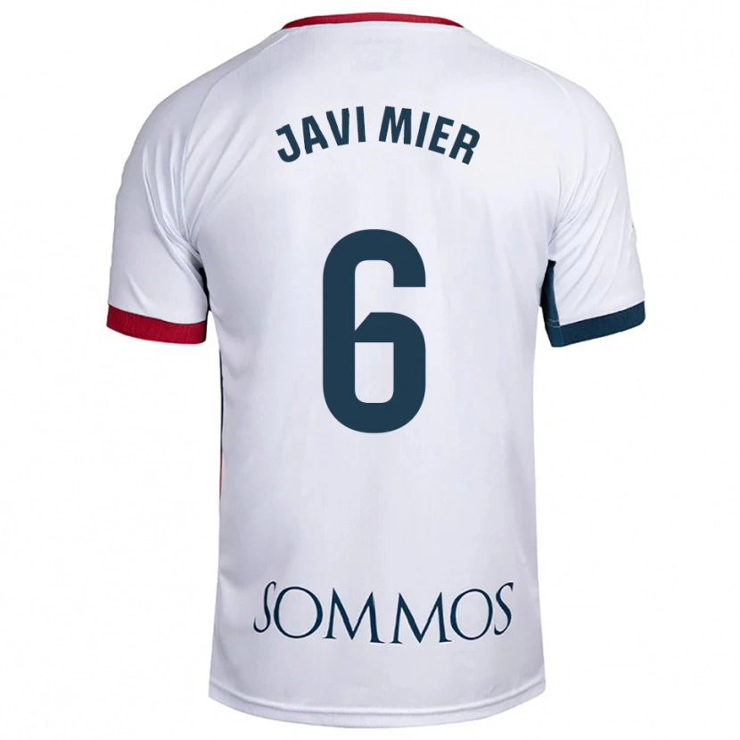 Danxen Dzieci Javi Mier #6 Biało-Czerwony Wyjazdowa Koszulka 2025/26 Koszulki Klubowe