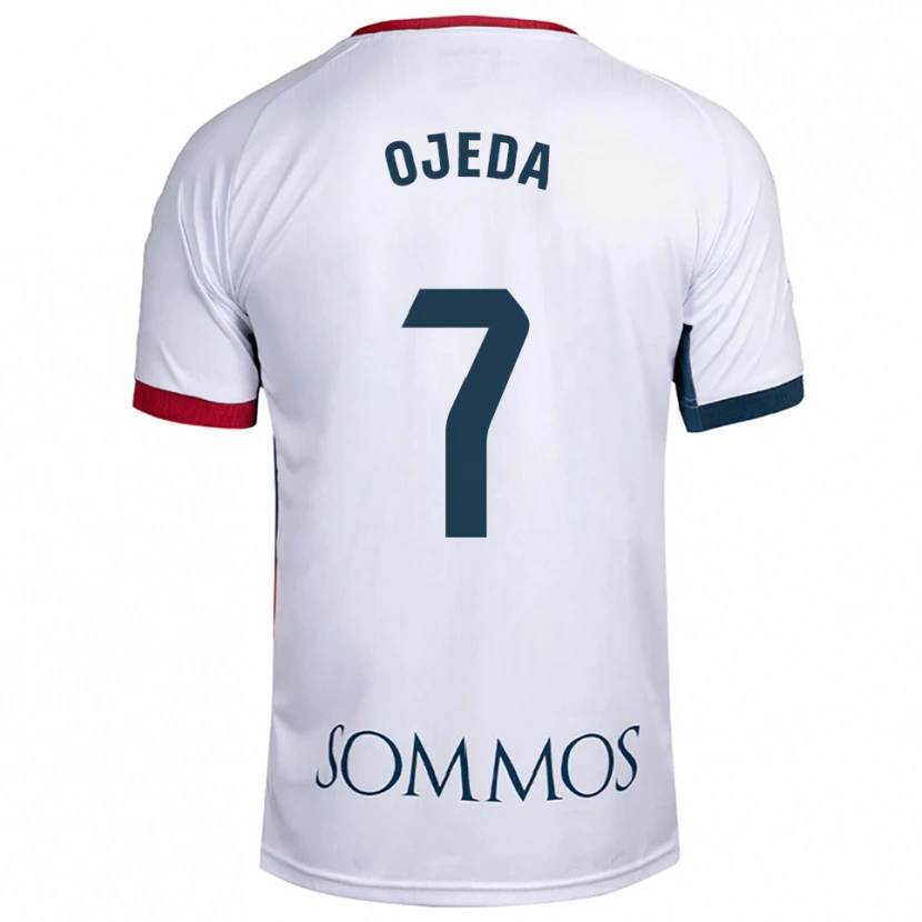 Danxen Dzieci Dani Ojeda #7 Biało-Czerwony Wyjazdowa Koszulka 2025/26 Koszulki Klubowe