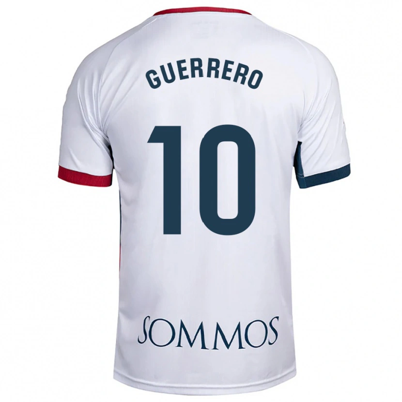 Danxen Dzieci Fernando Guerrero #10 Biało-Czerwony Wyjazdowa Koszulka 2025/26 Koszulki Klubowe