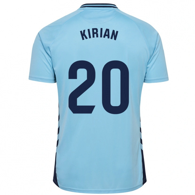 Danxen Dzieci Kirian Rodríguez #20 Błękitny Wyjazdowa Koszulka 2025/26 Koszulki Klubowe