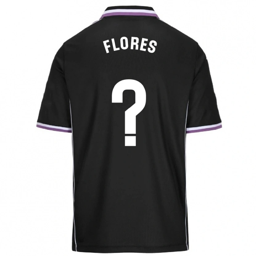 Danxen Dzieci Miguel Flores #0 Fioletowo-Czarny Wyjazdowa Koszulka 2025/26 Koszulki Klubowe