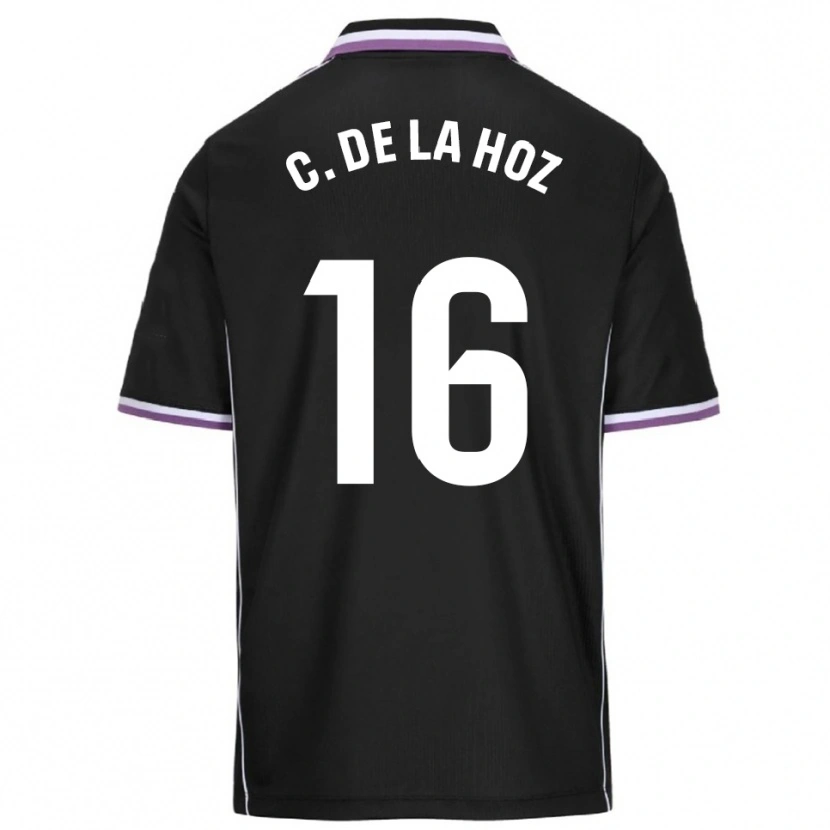 Danxen Dzieci César De La Hoz #16 Fioletowo-Czarny Wyjazdowa Koszulka 2025/26 Koszulki Klubowe