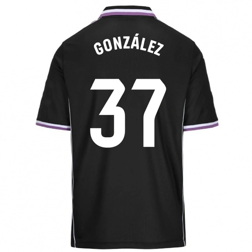Danxen Dzieci Raúl González #37 Fioletowo-Czarny Wyjazdowa Koszulka 2025/26 Koszulki Klubowe