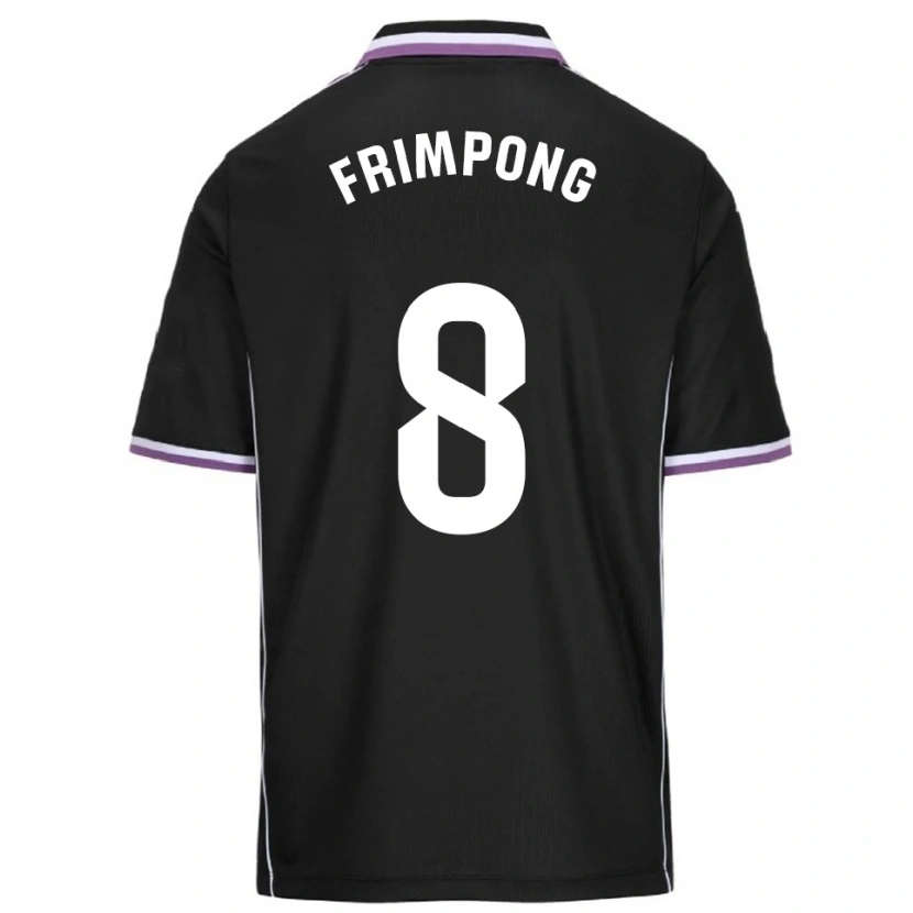 Danxen Dzieci Eugene Frimpong #8 Fioletowo-Czarny Wyjazdowa Koszulka 2025/26 Koszulki Klubowe