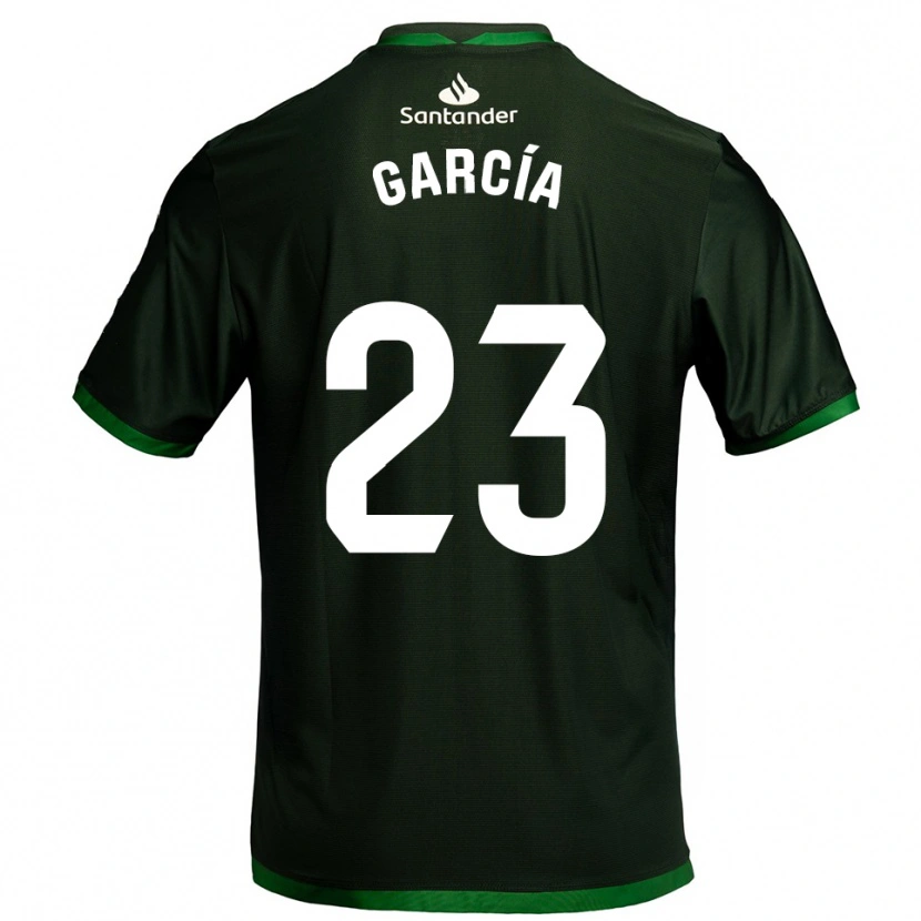 Danxen Dzieci Mario García #23 Ciemnozielony Wyjazdowa Koszulka 2025/26 Koszulki Klubowe