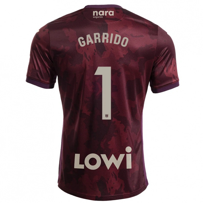 Danxen Dzieci Javi Garrido #1 Bordowo-Biały Wyjazdowa Koszulka 2025/26 Koszulki Klubowe