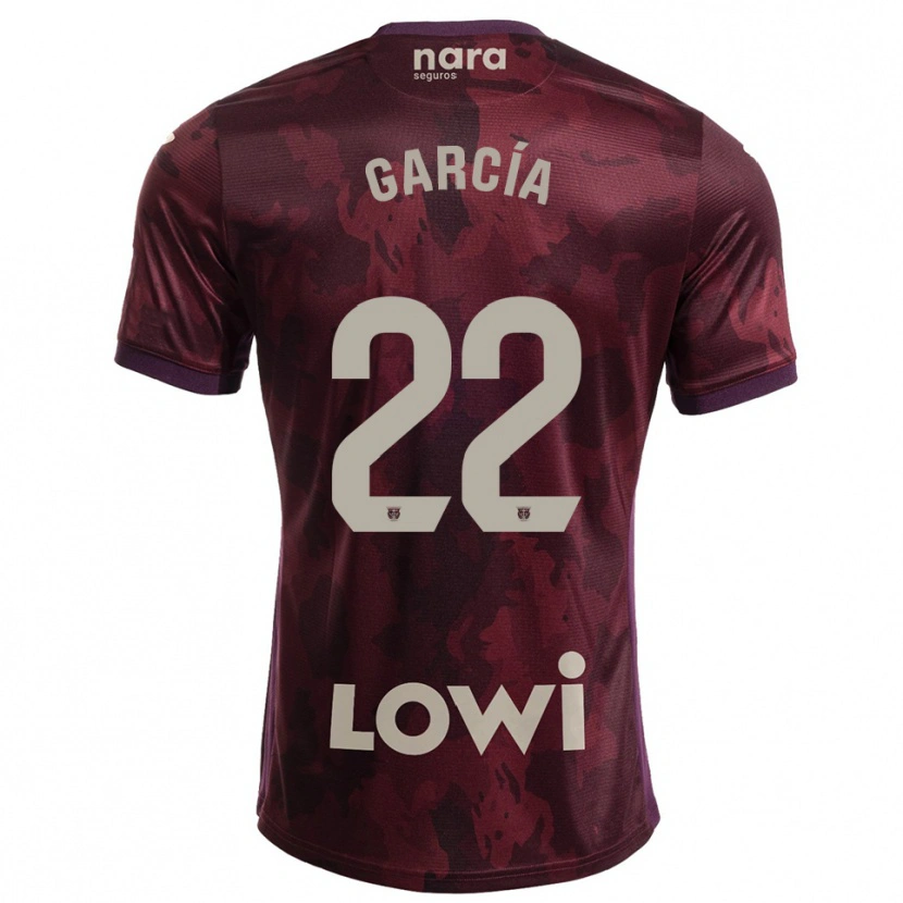 Danxen Dzieci Hugo García #22 Bordowo-Biały Wyjazdowa Koszulka 2025/26 Koszulki Klubowe
