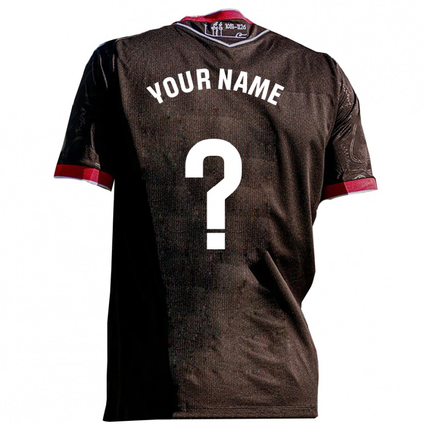 Danxen Dzieci Twoje Imię #0 Czarno-Czerwony Wyjazdowa Koszulka 2025/26 Koszulki Klubowe