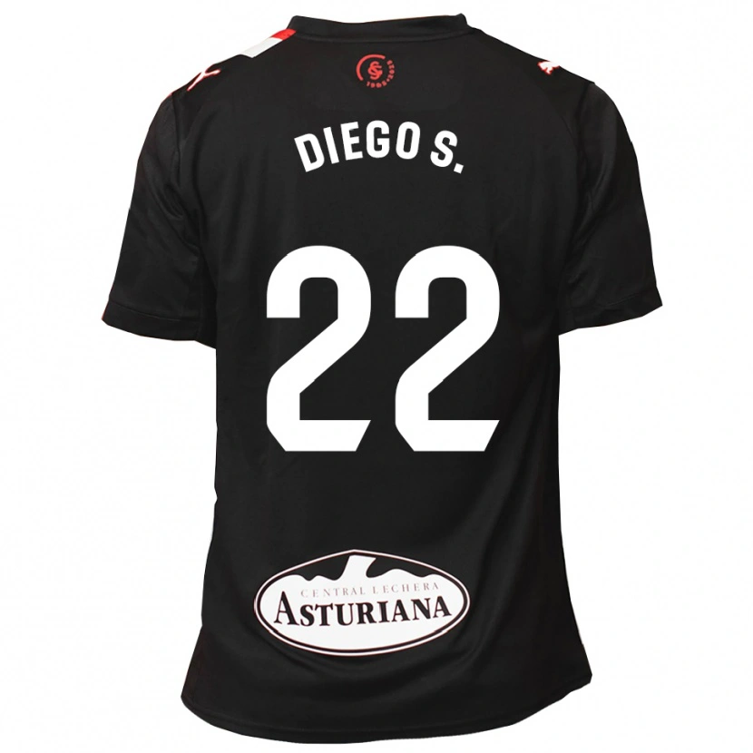 Danxen Dzieci Diego Sánchez #22 Czarno-Biały Wyjazdowa Koszulka 2025/26 Koszulki Klubowe