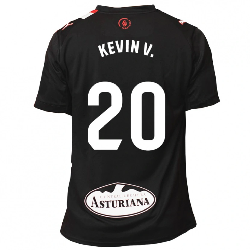 Danxen Dzieci Kevin Vázquez #20 Czarno-Biały Wyjazdowa Koszulka 2025/26 Koszulki Klubowe