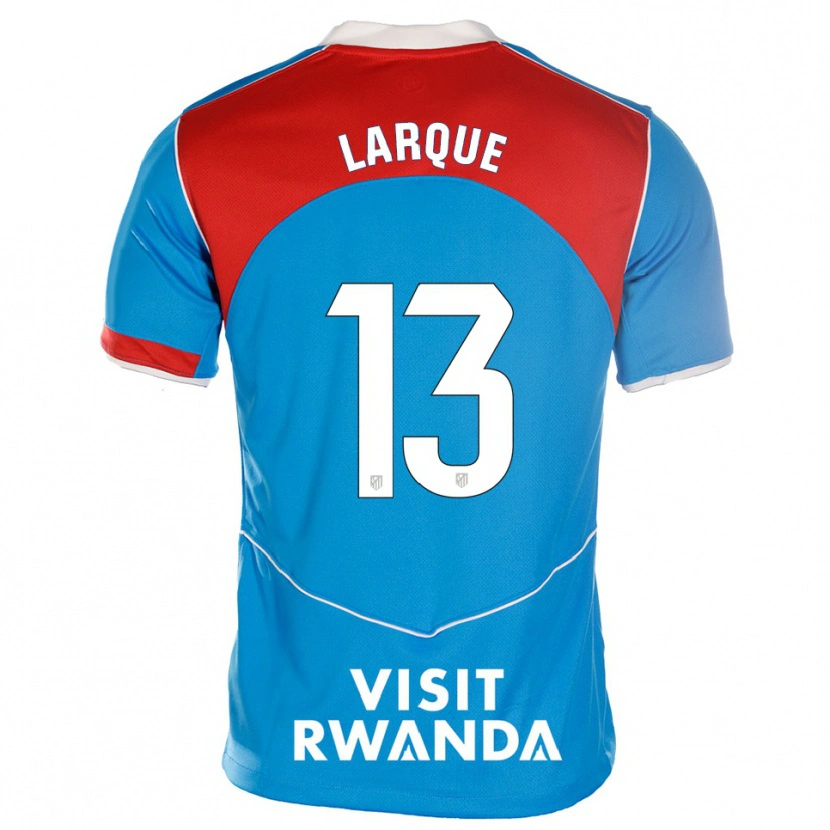 Danxen Dzieci Patricia Larqué #13 Niebiesko-Biały Trzeci Komplet Koszulka 2025/26 Koszulki Klubowe