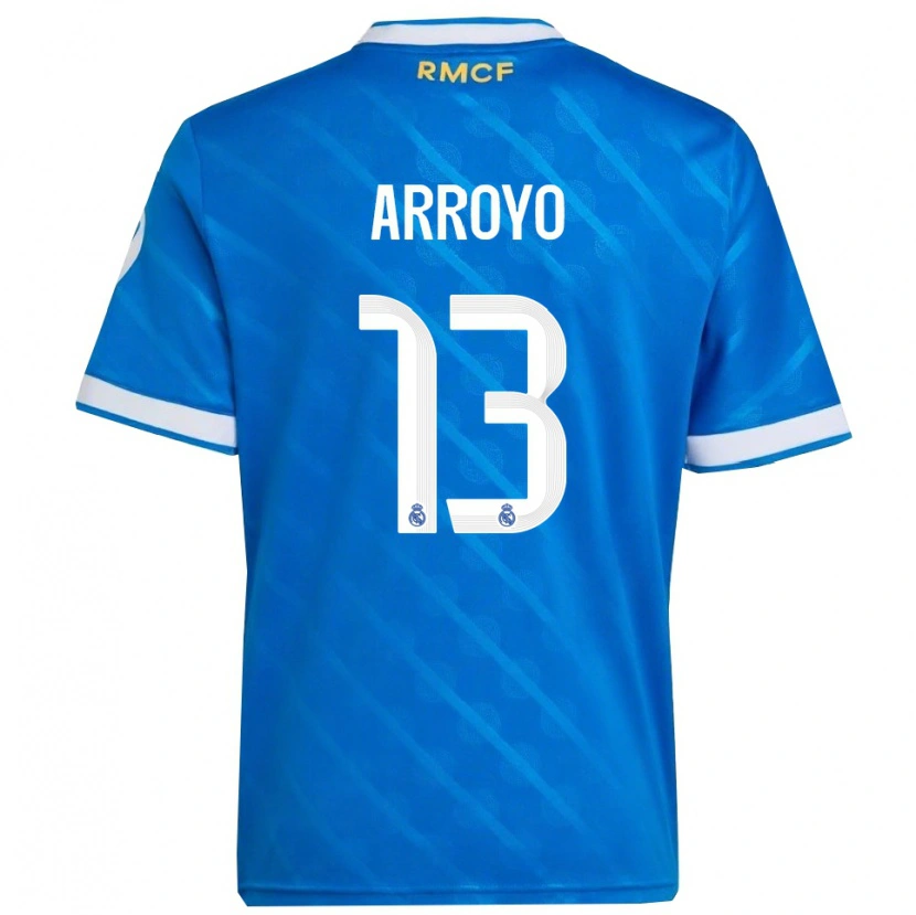 Danxen Dzieci Diego Arroyo #13 Niebiesko-Biały Trzeci Komplet Koszulka 2025/26 Koszulki Klubowe