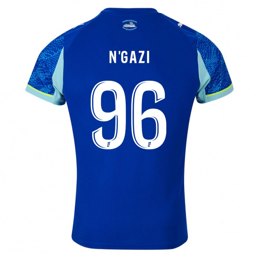 Danxen Dzieci Chloé N'gazi #96 Błękitno-Biały Trzeci Komplet Koszulka 2025/26 Koszulki Klubowe