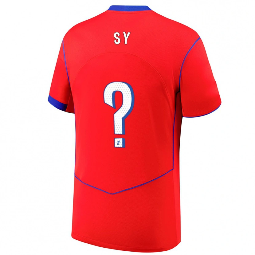 Danxen Dzieci Bocar Sy #0 Czerwono-Niebiesko-Biały Trzeci Komplet Koszulka 2025/26 Koszulki Klubowe