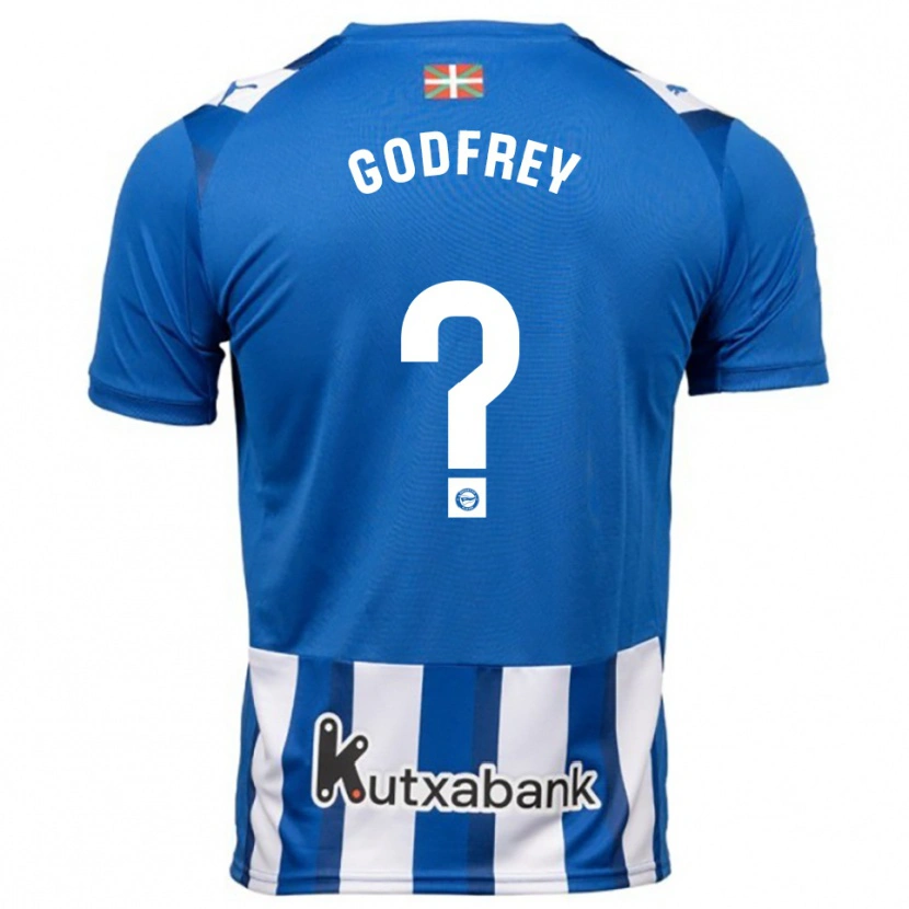 Danxen Męski Andrés Godfrey #0 Niebiesko-Biały Domowa Koszulka 2025/26 Koszulki Klubowe