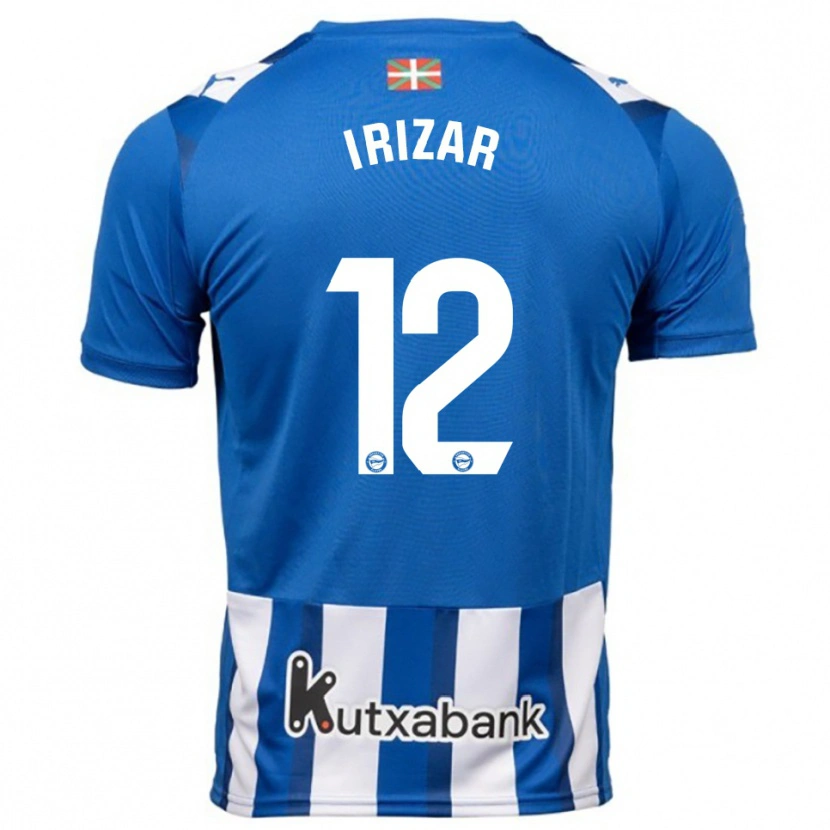 Danxen Męski Manex Irizar #12 Niebiesko-Biały Domowa Koszulka 2025/26 Koszulki Klubowe