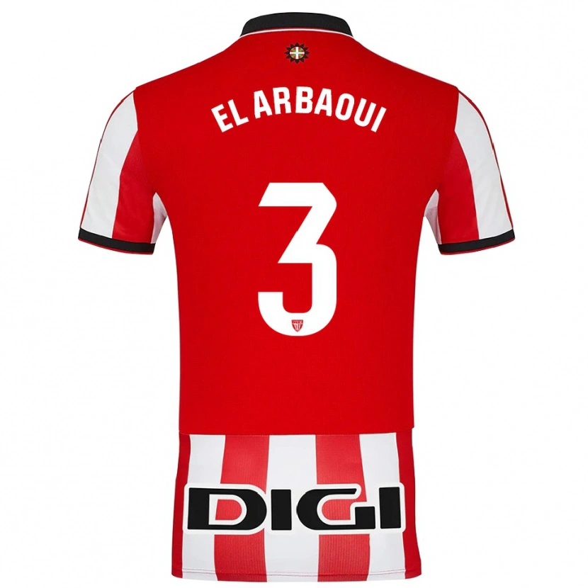 Danxen Męski Ilyas El Arbaoui #3 Czerwono-Biały Domowa Koszulka 2025/26 Koszulki Klubowe