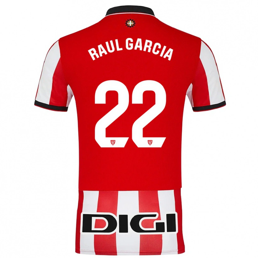 Danxen Męski Raul Garcia #22 Czerwono-Biały Domowa Koszulka 2025/26 Koszulki Klubowe