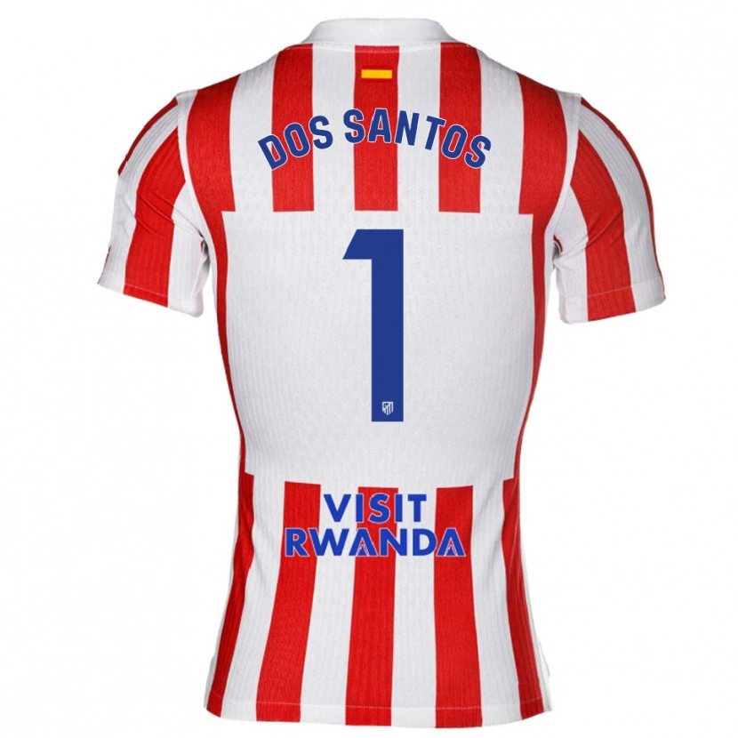 Danxen Męski Alex Dos Santos #1 Czerwono-Biały Domowa Koszulka 2025/26 Koszulki Klubowe