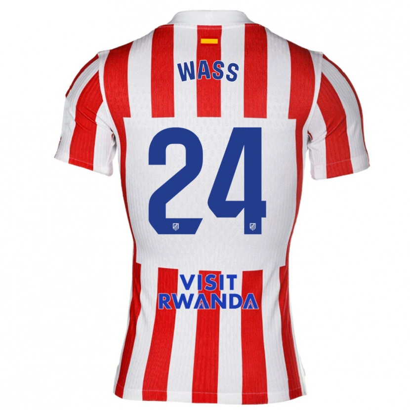 Danxen Męski Daniel Wass #24 Czerwono-Biały Domowa Koszulka 2025/26 Koszulki Klubowe