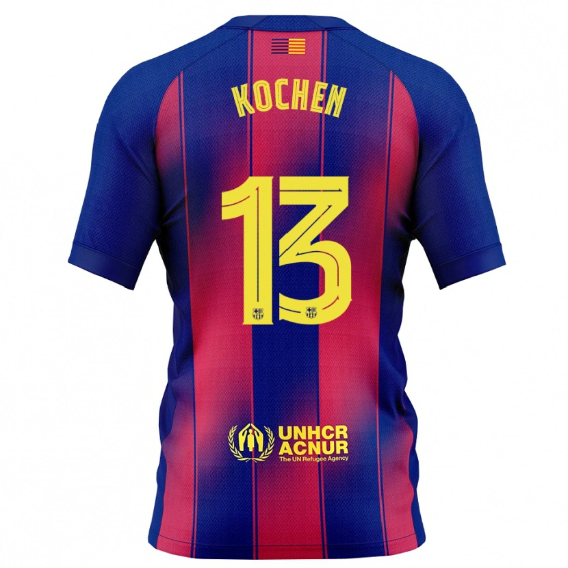 Danxen Męski Diego Kochen #13 Niebiesko-Czerwony Domowa Koszulka 2025/26 Koszulki Klubowe
