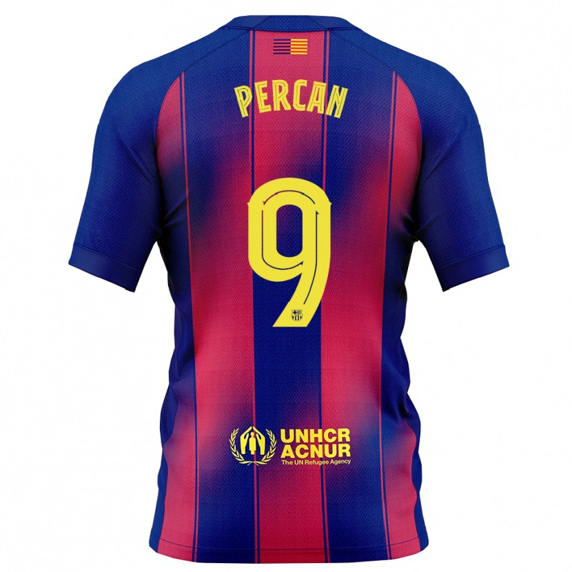 Danxen Męski Diego Percan #9 Niebiesko-Czerwony Domowa Koszulka 2025/26 Koszulki Klubowe