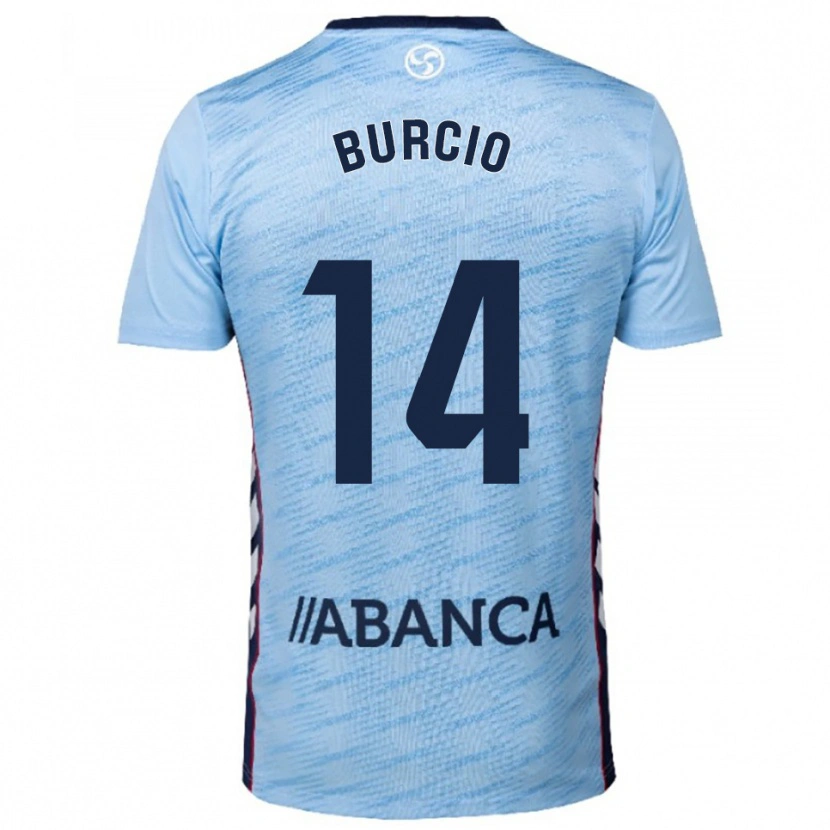 Danxen Męski Hugo Burcio #14 Błękitno-Czerwony Domowa Koszulka 2025/26 Koszulki Klubowe