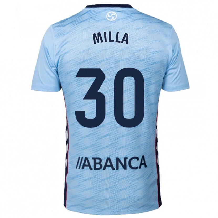Danxen Męski Germain Milla #30 Błękitno-Czerwony Domowa Koszulka 2025/26 Koszulki Klubowe