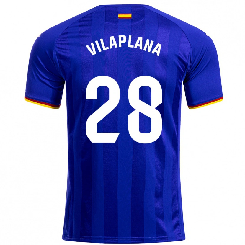 Danxen Męski Marc Vilaplana #28 Niebiesko-Czerwono-Żółty Domowa Koszulka 2025/26 Koszulki Klubowe