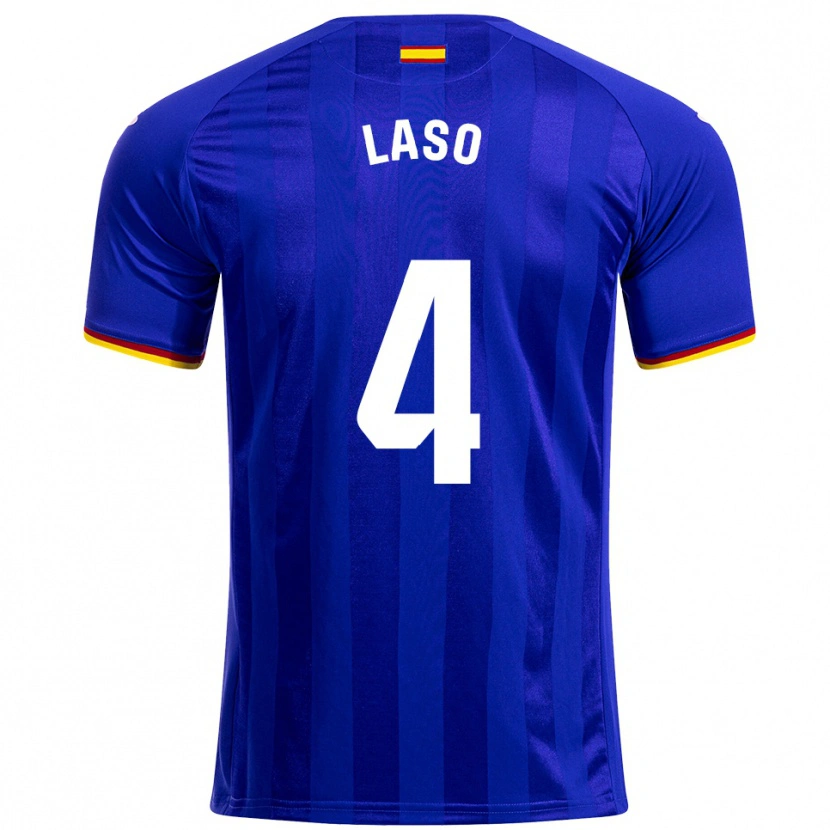 Danxen Męski Lucas Laso #4 Niebiesko-Czerwono-Żółty Domowa Koszulka 2025/26 Koszulki Klubowe
