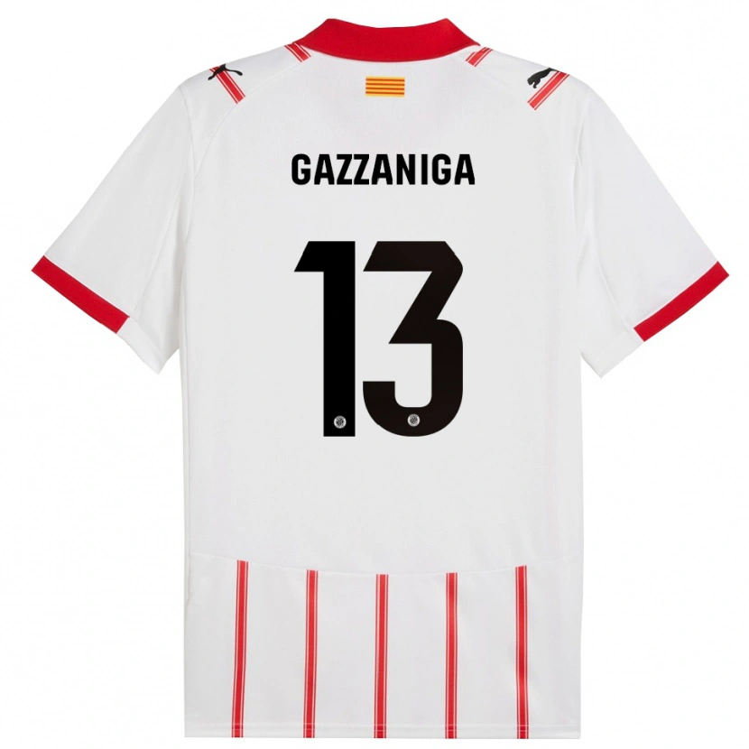 Danxen Męski Paulo Gazzaniga #13 Biało-Czerwony Domowa Koszulka 2025/26 Koszulki Klubowe