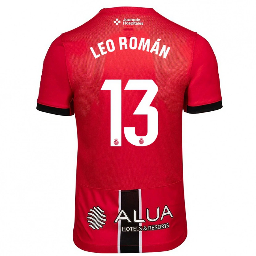 Danxen Męski Leo Román #13 Czerwono-Czarny Domowa Koszulka 2025/26 Koszulki Klubowe