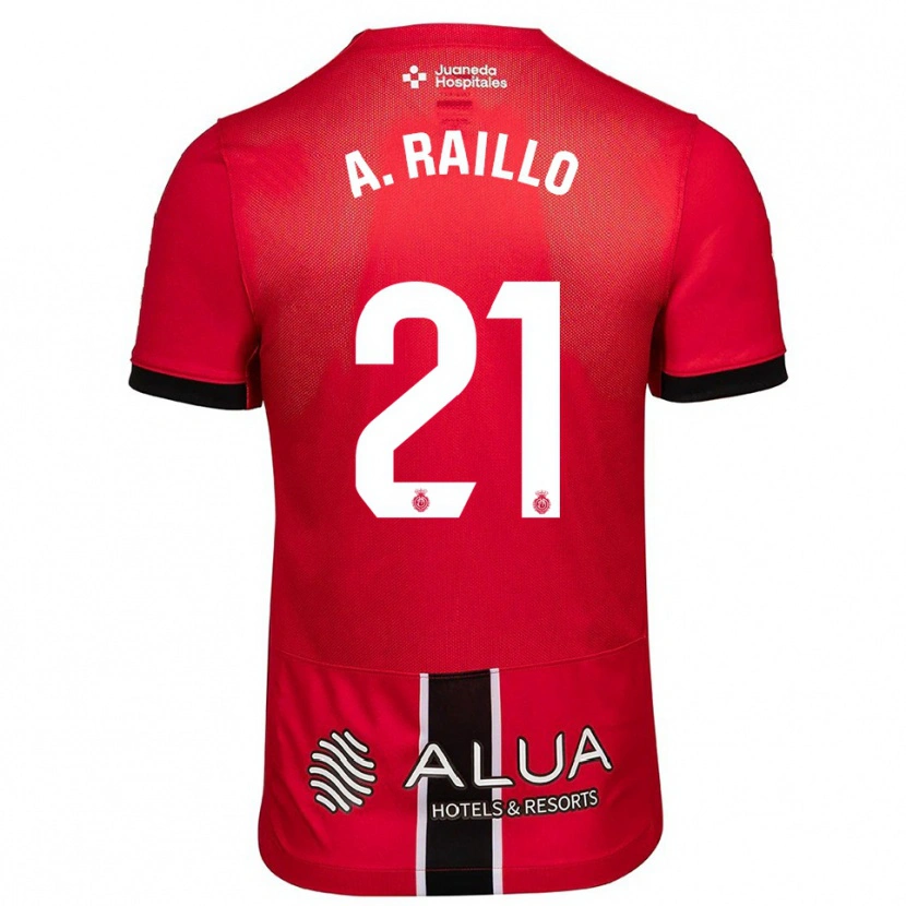 Danxen Męski Antonio Raíllo #21 Czerwono-Czarny Domowa Koszulka 2025/26 Koszulki Klubowe