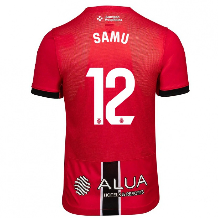 Danxen Męski Samú Costa #12 Czerwono-Czarny Domowa Koszulka 2025/26 Koszulki Klubowe