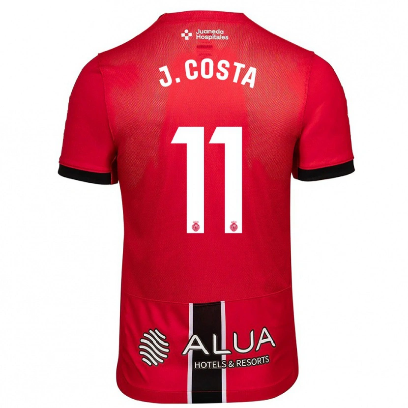 Danxen Męski Jaume Costa #11 Czerwono-Czarny Domowa Koszulka 2025/26 Koszulki Klubowe