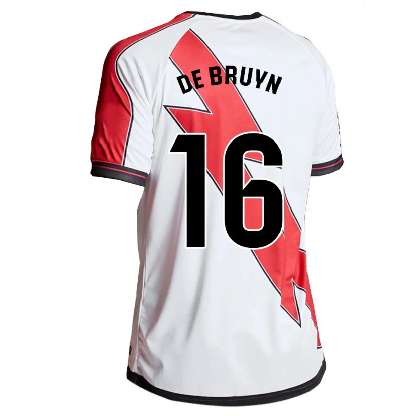 Danxen Męski Glenn De Bruyn #16 Biało-Czerwony Domowa Koszulka 2025/26 Koszulki Klubowe
