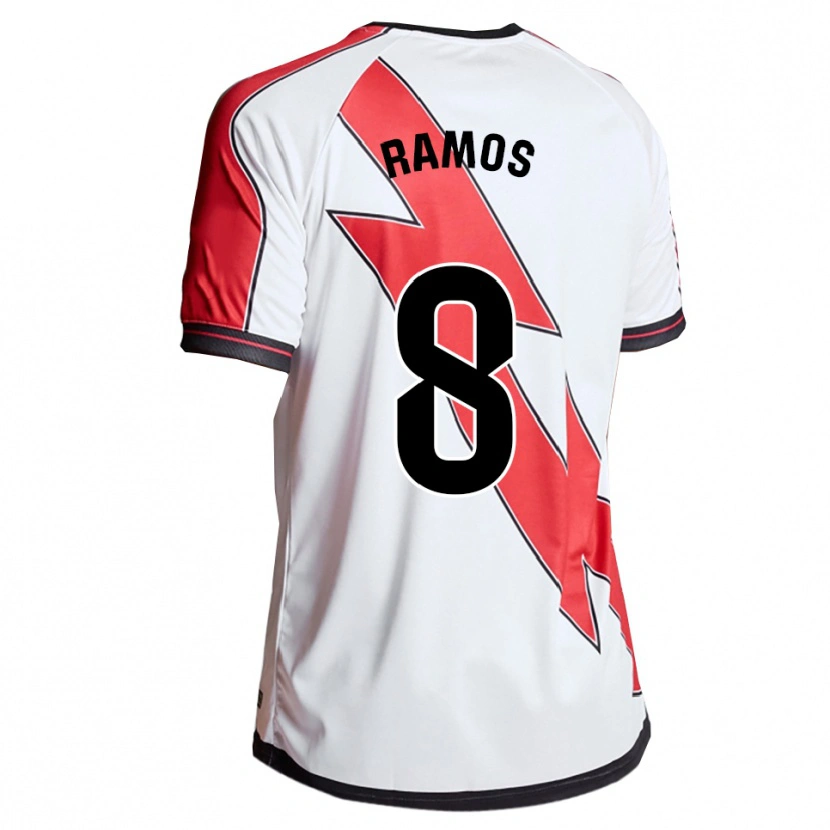 Danxen Męski Iván Ramos #8 Biało-Czerwony Domowa Koszulka 2025/26 Koszulki Klubowe