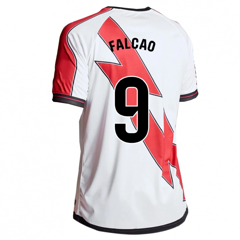 Danxen Męski Radamel Falcao #9 Biało-Czerwony Domowa Koszulka 2025/26 Koszulki Klubowe