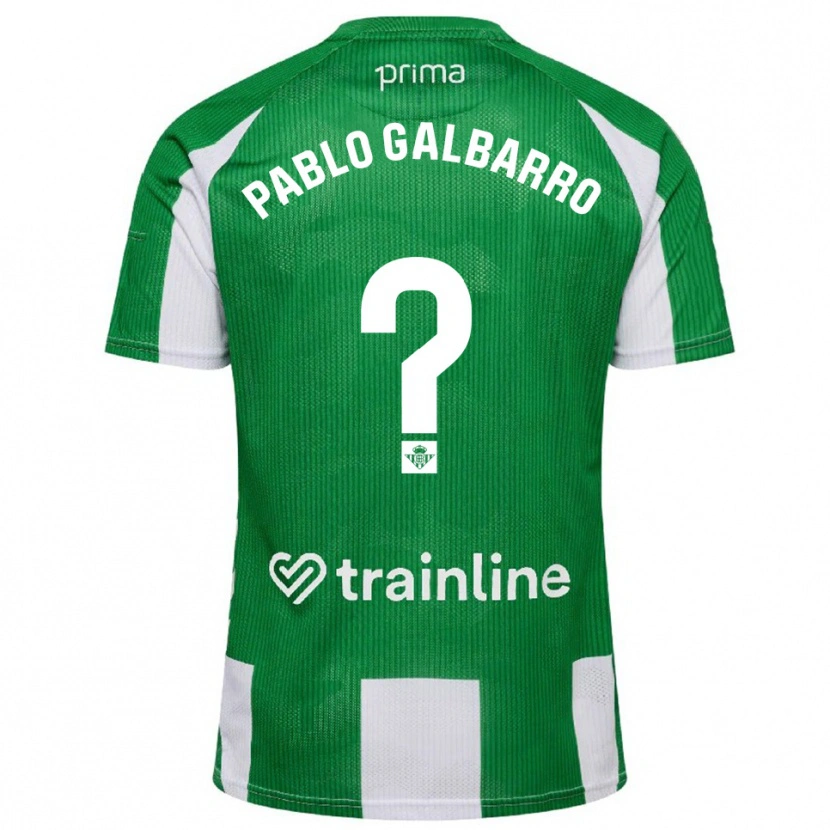 Danxen Męski Juan Pablo Galbarro #0 Zielono-Biały Domowa Koszulka 2025/26 Koszulki Klubowe