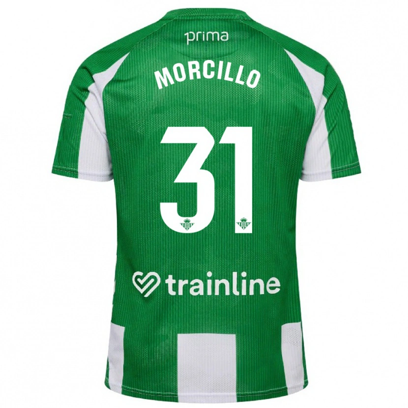 Danxen Męski Ana Morcillo #31 Zielono-Biały Domowa Koszulka 2025/26 Koszulki Klubowe
