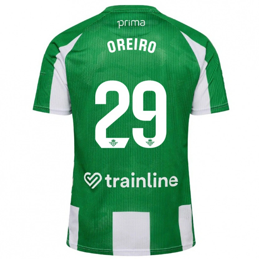 Danxen Męski Jorge Oreiro #29 Zielono-Biały Domowa Koszulka 2025/26 Koszulki Klubowe