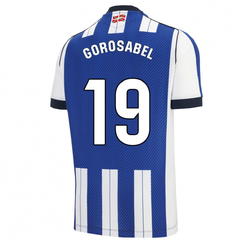 Danxen Męski Jakes Gorosabel #19 Niebiesko-Biały Domowa Koszulka 2025/26 Koszulki Klubowe