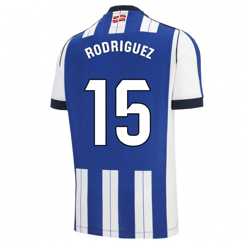 Danxen Męski Peru Rodríguez #15 Niebiesko-Biały Domowa Koszulka 2025/26 Koszulki Klubowe