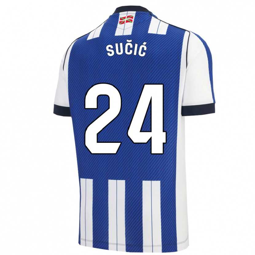 Danxen Męski Luka Sucic #24 Niebiesko-Biały Domowa Koszulka 2025/26 Koszulki Klubowe