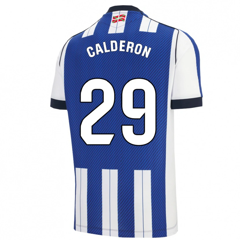 Danxen Męski Iker Calderon #29 Niebiesko-Biały Domowa Koszulka 2025/26 Koszulki Klubowe