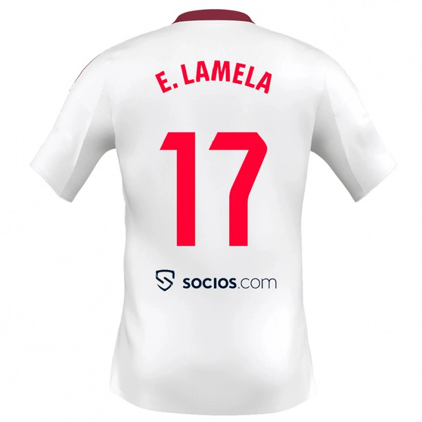Danxen Męski Erik Lamela #17 Biało-Czerwony Domowa Koszulka 2025/26 Koszulki Klubowe
