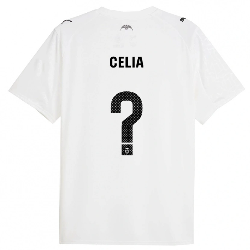 Danxen Męski Celia Fernández Arias #0 Biało-Czarny Domowa Koszulka 2025/26 Koszulki Klubowe